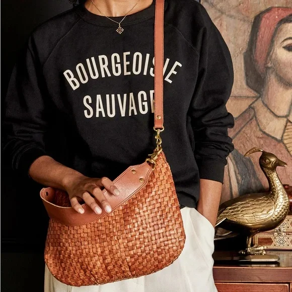 Clare V. Woven Moyen Messenger - Picture 3 of 11